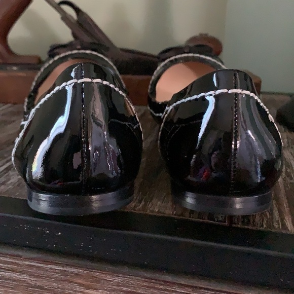 Giorgio ARMANI Black Patent Leather Ballerina Flat - Picture 10 of 13